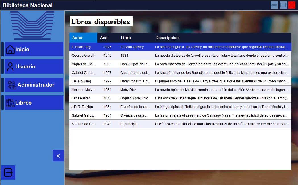 Catálogo de Libros